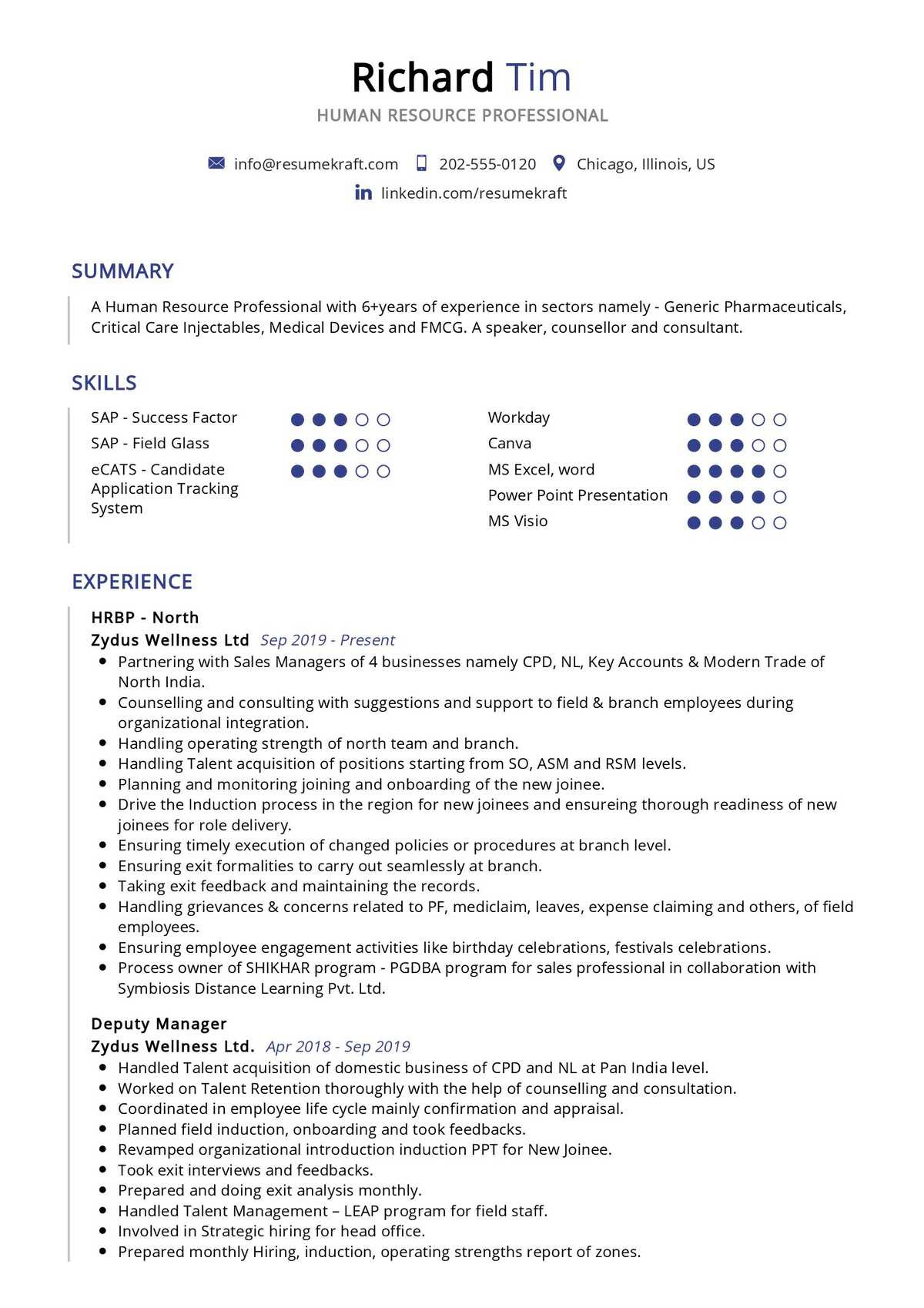 Sample Hr Resume with Union Experience Human Resources Professional Resume Sample 2022 Writing Tips …