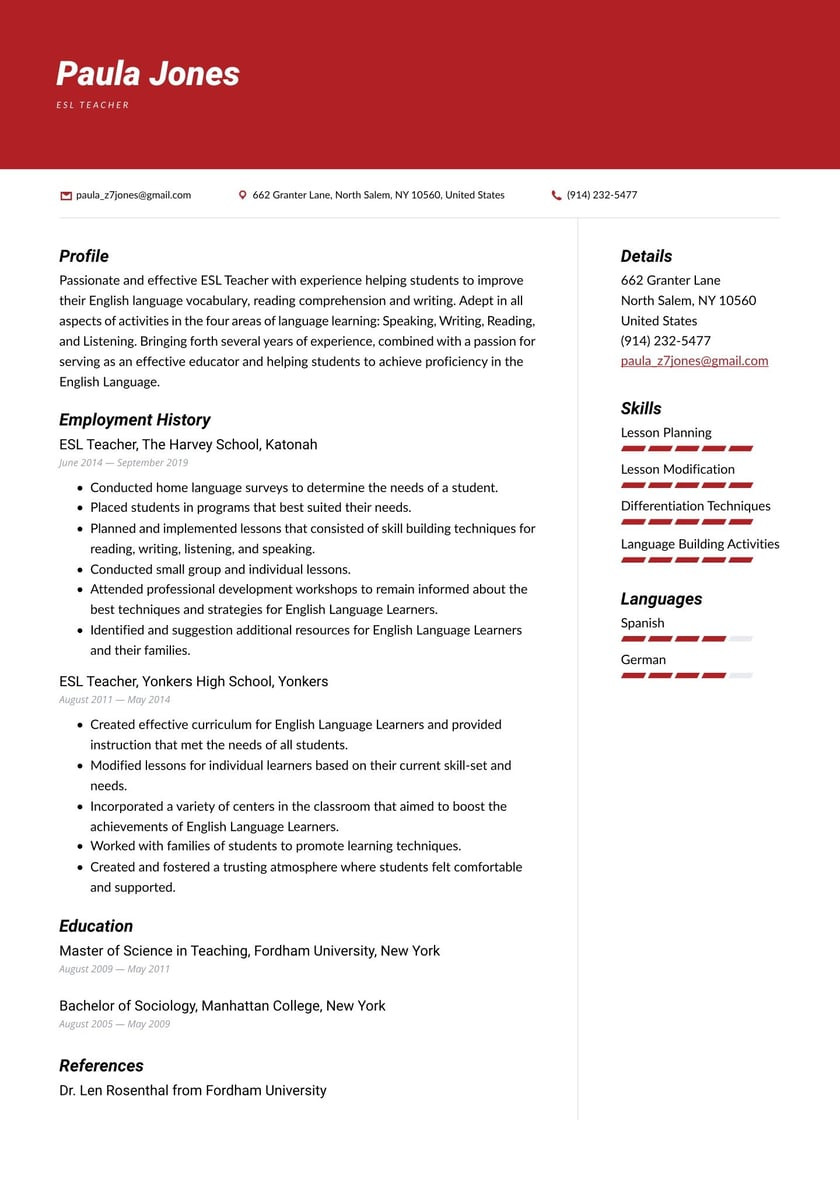Sample Objectives In Resume for Online Teachers Esl Teacher Resume Examples & Writing Tips 2021 (free Guide) Sample Objectives In Resume for Online Teachers Esl Teacher Resume Examples & Writing Tips 2021 (free Guide)