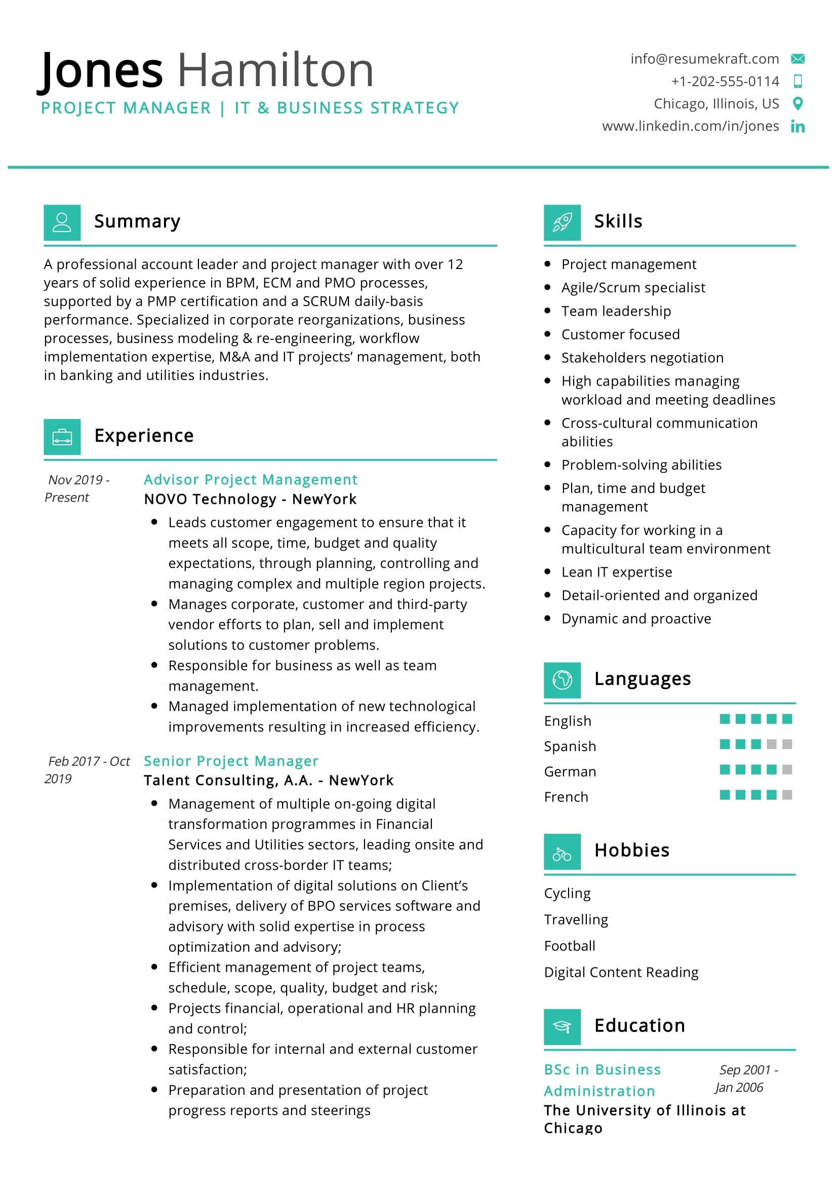 Sample Of Resumes to Include In Business Proposals Business Strategy Resume Sample 2022 Writing Tips – Resumekraft