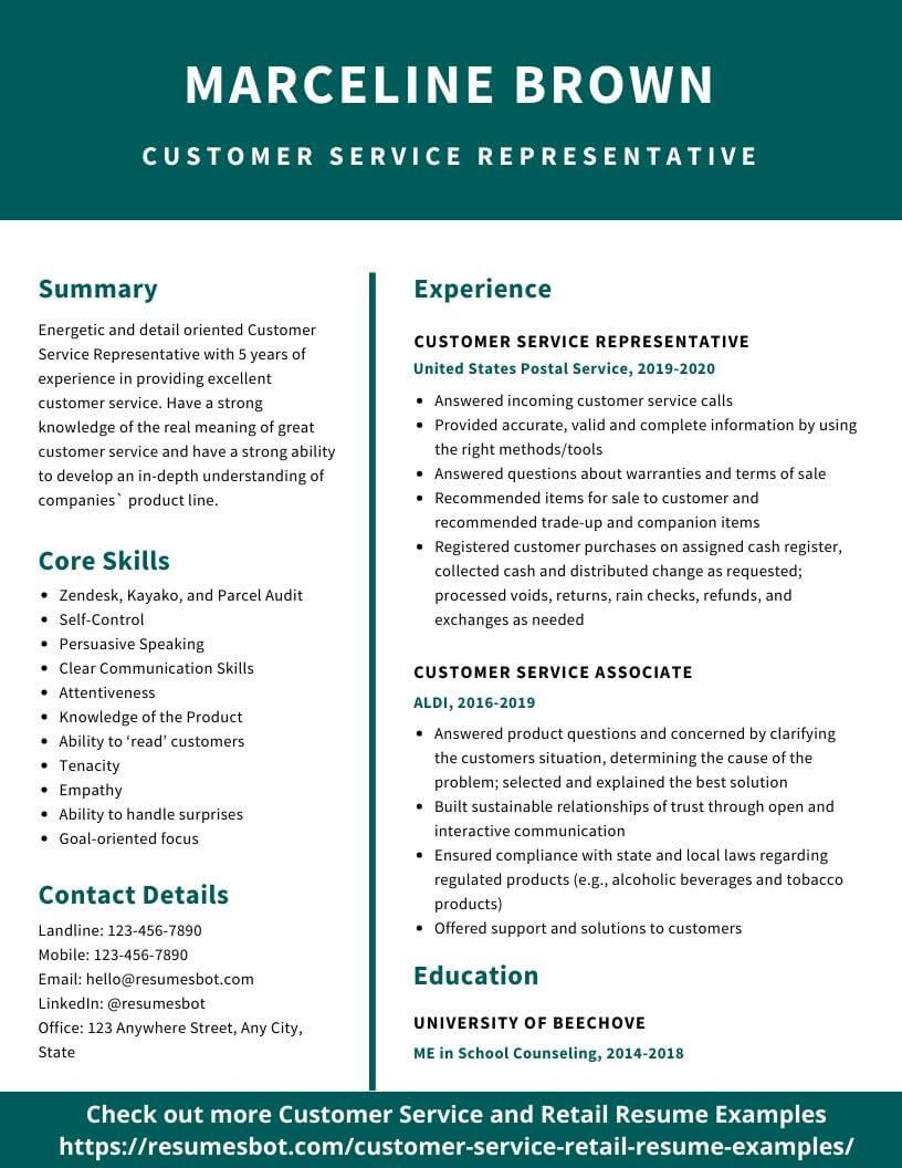 Sample Of Retail Customer Service Resume Customer Service Resume Samples and Tips [pdflancarrezekiqdoc] Resumes Bot …