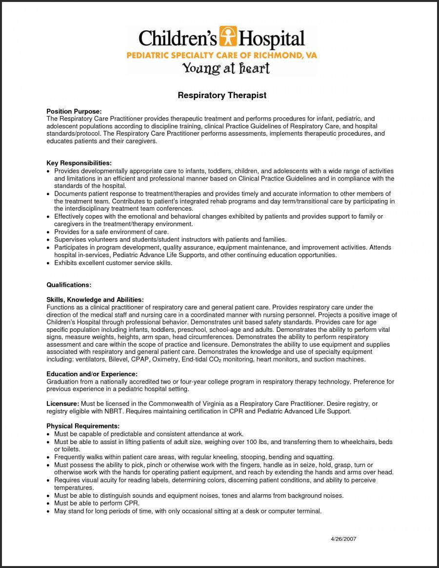 Sample Resume and Cover Letter for Pediatrician Cv Template therapist – Resume format Resume Examples, Sample …