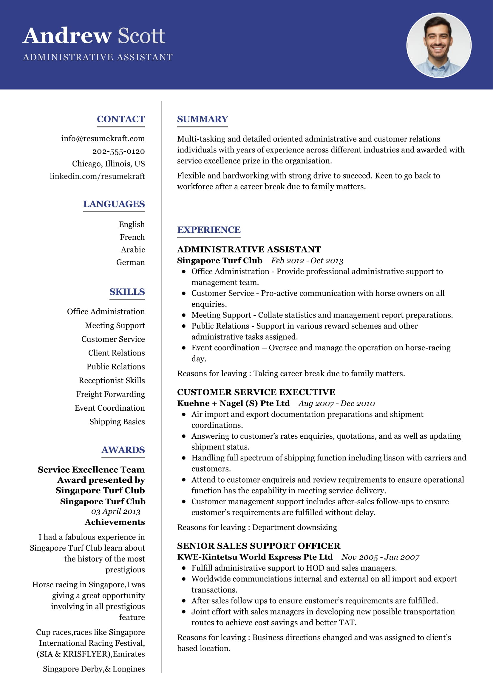 Sample Resume for Admin assistant Job Administrative assistant Resume Example 2022 Writing Tips …