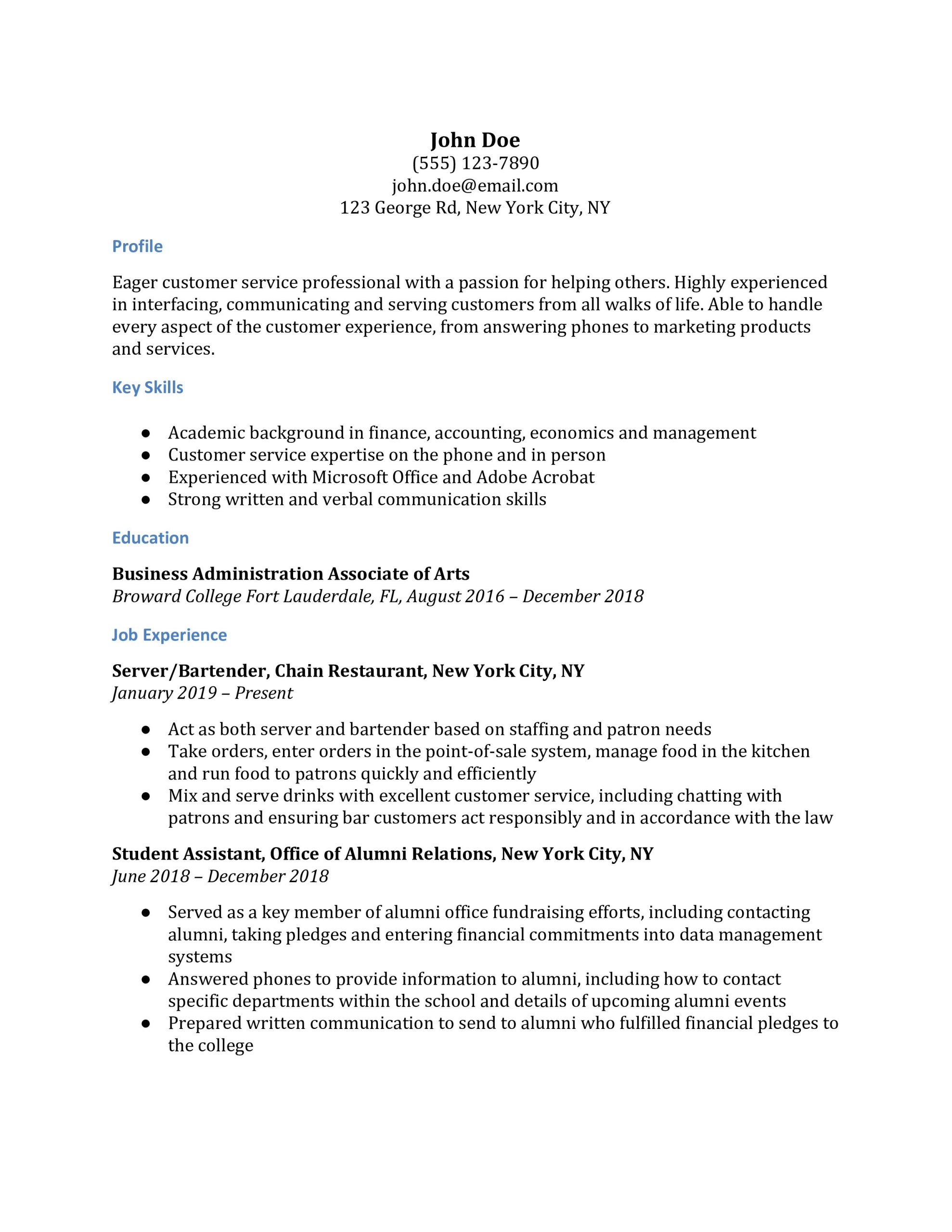 Sample Resume for Administrative assistant Entry Level Administrative assistant Resume Examples Resumebuilder.com