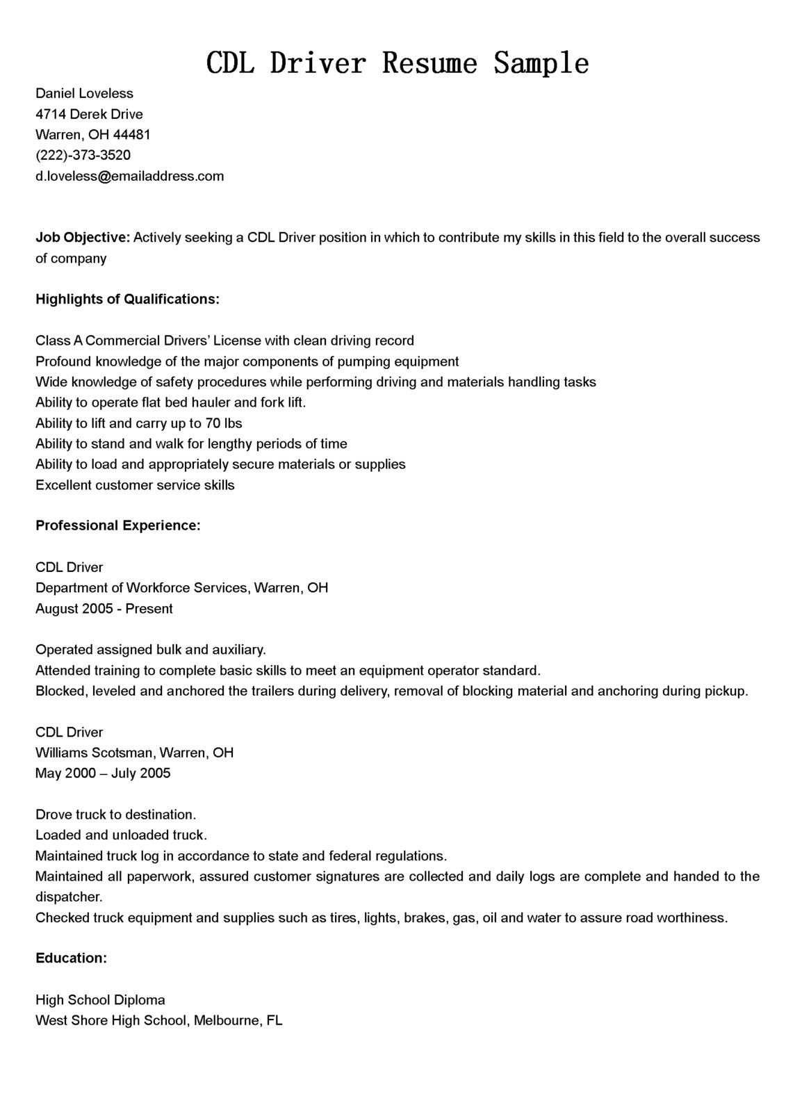 Sample Resume for Cdl Class A Driver Custom Coursework. is One Of the Uk’s Leading Academic Research … Sample Resume for Cdl Class A Driver Custom Coursework. is One Of the Uk’s Leading Academic Research …