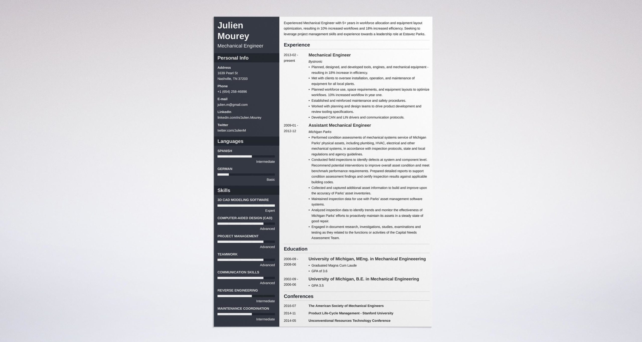 Sample Resume for Experienced Mechanical Maintenance Engineer Mechanical Engineer Resume Examples (template & Guide)