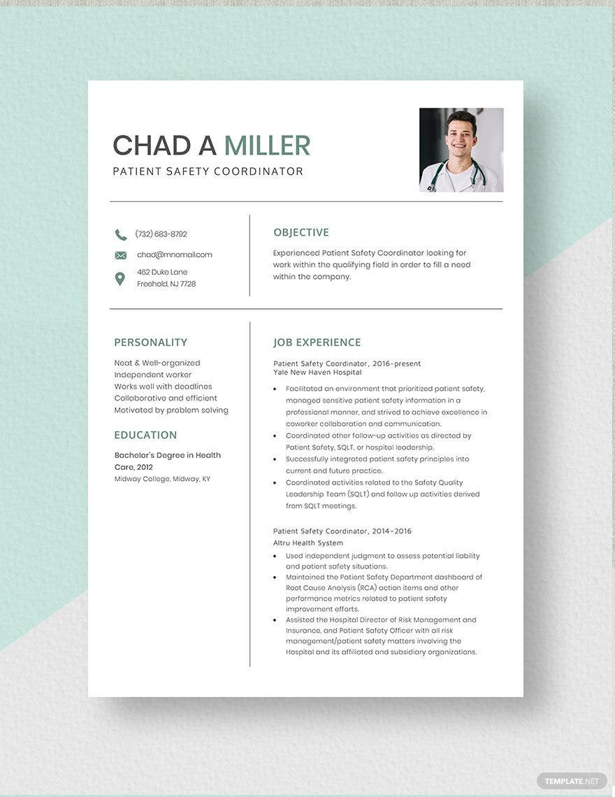 Sample Resume for Site Safety Supervisor Safety Coordinator Resume Templates – Design, Free, Download …