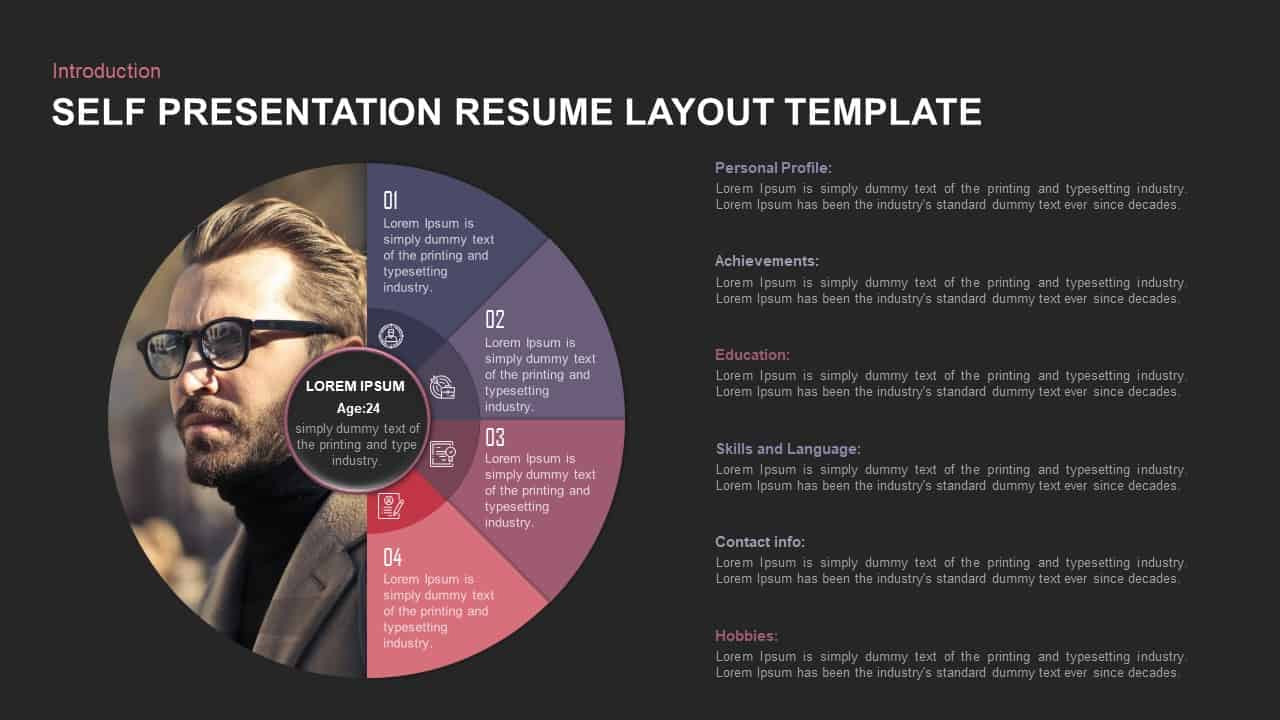 Sample Resume Introduce Yourself Presentation Ppt Self Presentation Powerpoint Template Creative Resume Ppt Layout