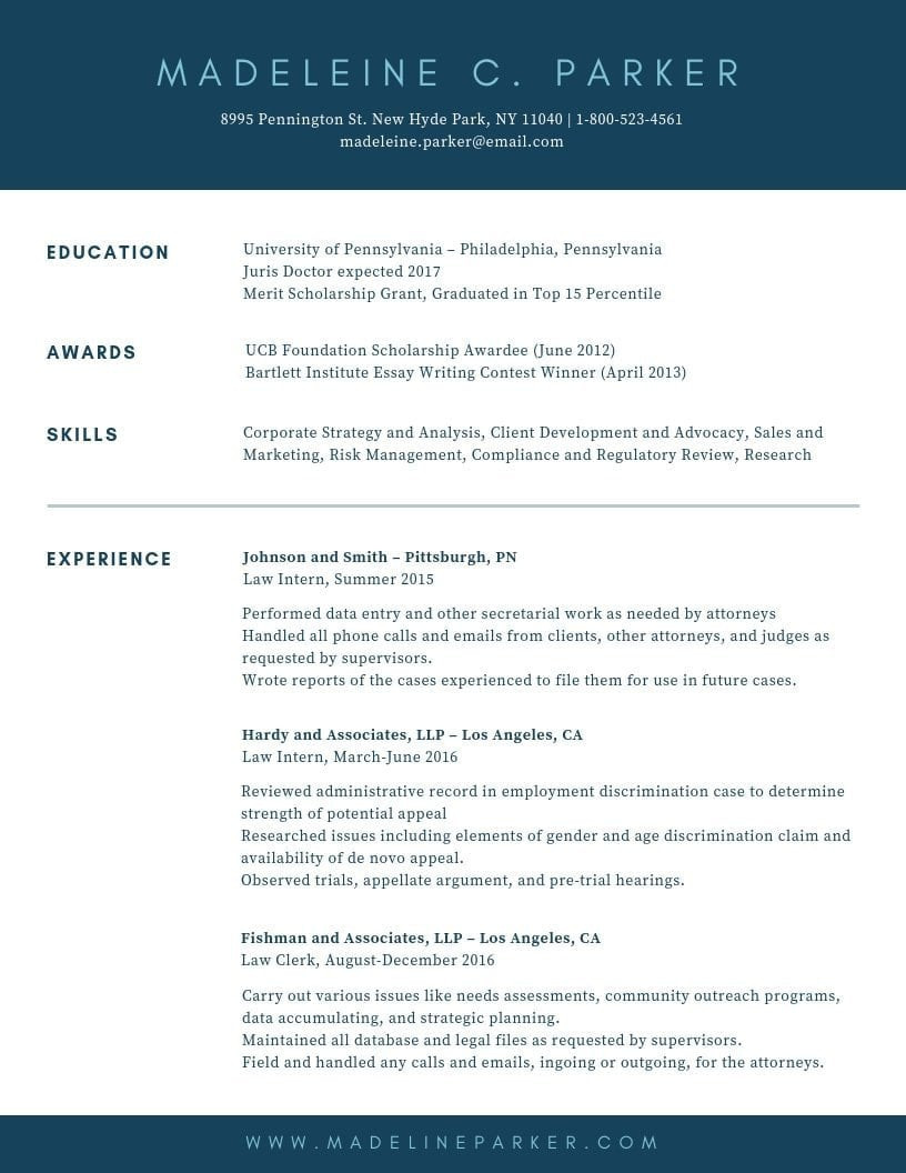 Sample Resume Skills On One Line 10 Resume Templates to Help You Get Your Next Job