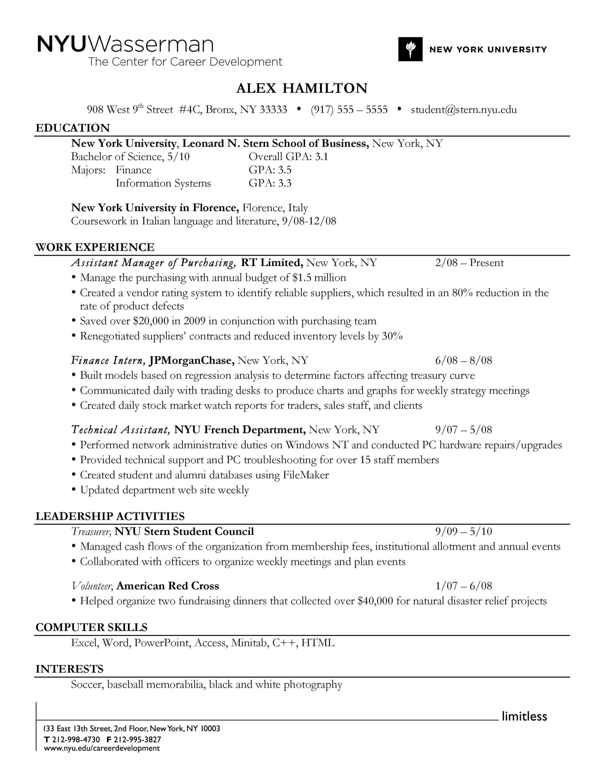 Sample Resume with One Year Experiance Resume format for Freshers Cv format for Job Leverage Edu