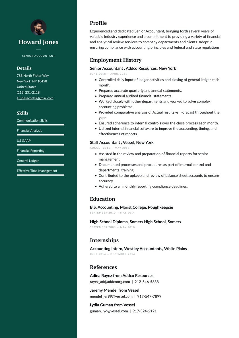 Entry Level Staff Accountant Resume Samples Senior Accountant Resume Examples & Writing Tips 2022 (free Guide)