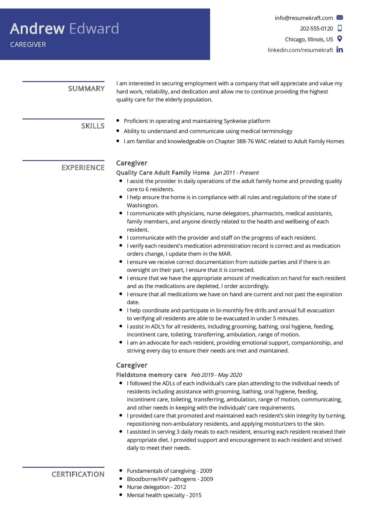 Home Health Quality assurance Resume Samples Caregiver Resume Example 2022 Writing Tips – Resumekraft