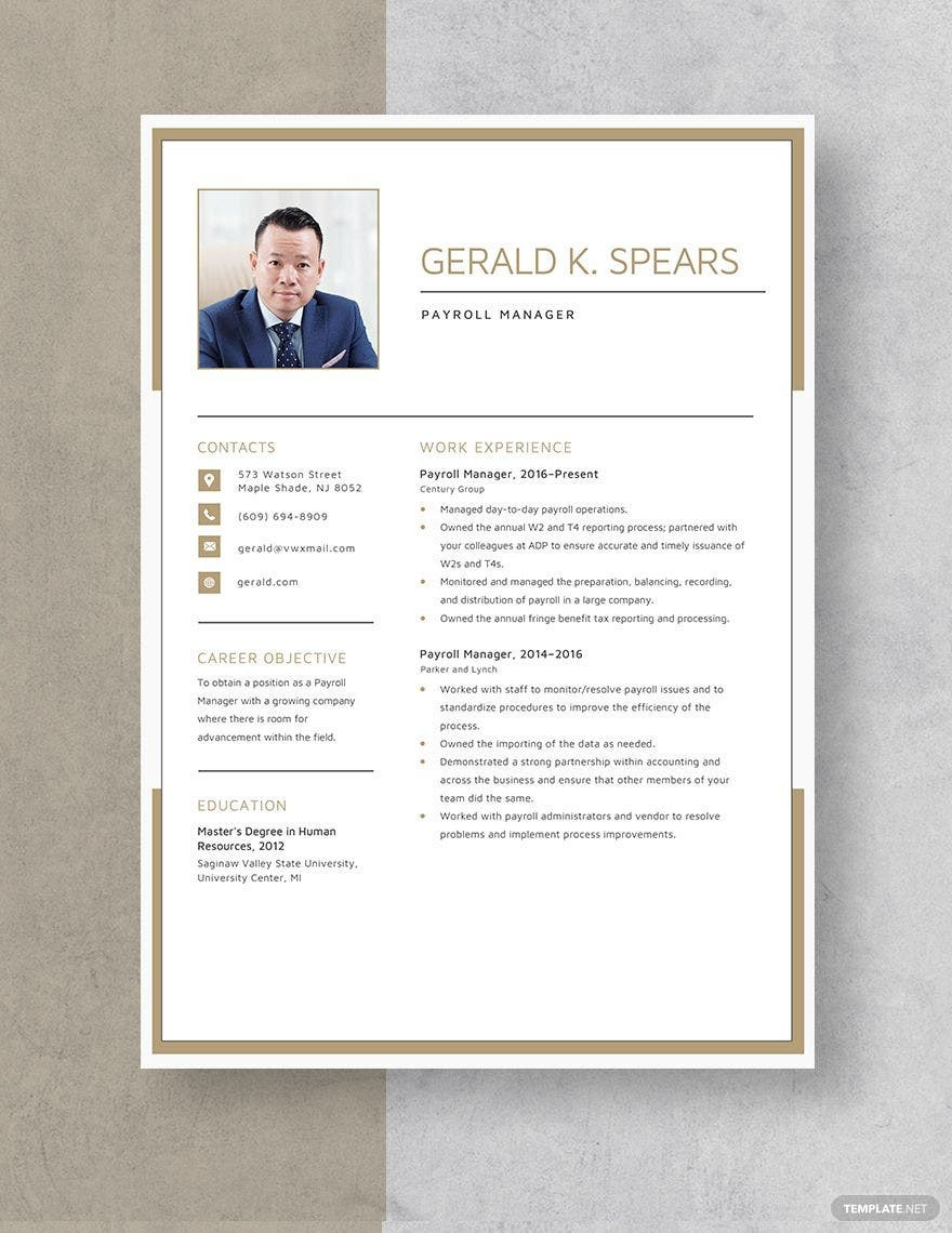 Payroll Specialist and Benefits Coordinator Resume Sample Payroll Manager Resume Templates – Design, Free, Download … Payroll Specialist and Benefits Coordinator Resume Sample Payroll Manager Resume Templates – Design, Free, Download …