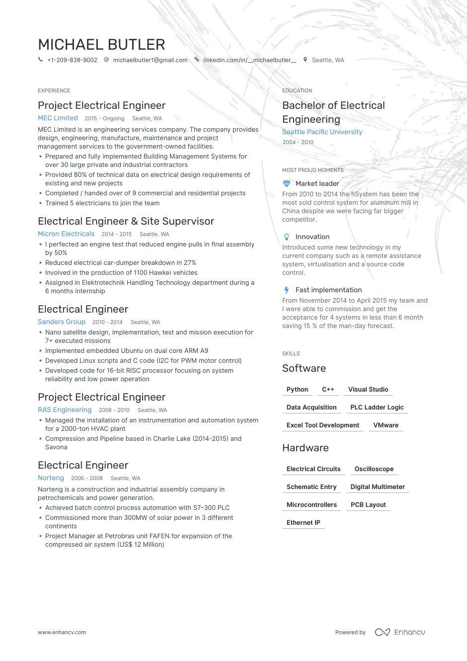 Resume Sample for Entry Level Electrical Engineer 13 Electrical Engineering Resume Example & Guide for 2019 Resume …