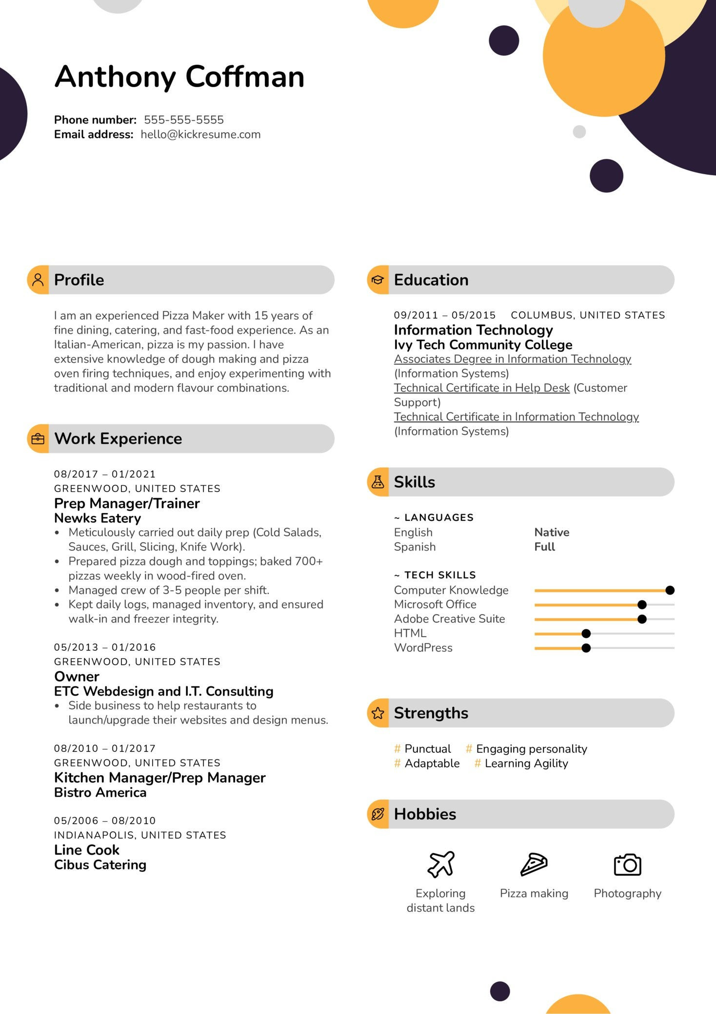 Resume Sample Of A Pizza Maker Pizza Maker Resume Example : R/resumesamples Resume Sample Of A Pizza Maker Pizza Maker Resume Example : R/resumesamples