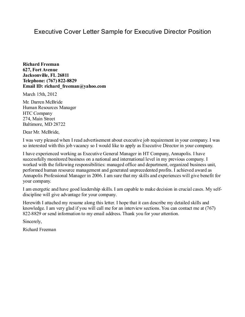 Sample Cover Letter for Resume Monster Cover Letter Template Executive Director – Resume format Lettera