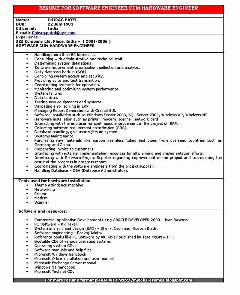 Sample Resume for Embedded software Engineer Experienced Embedded software Engineer Resume Awesome software Sample Resume for Embedded software Engineer Experienced Embedded software Engineer Resume Awesome software