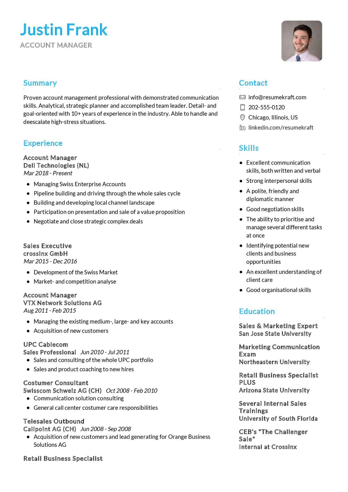 Sample Resume for software Account Manager Account Manager Cv Sample 2022 Writing Tips – Resumekraft