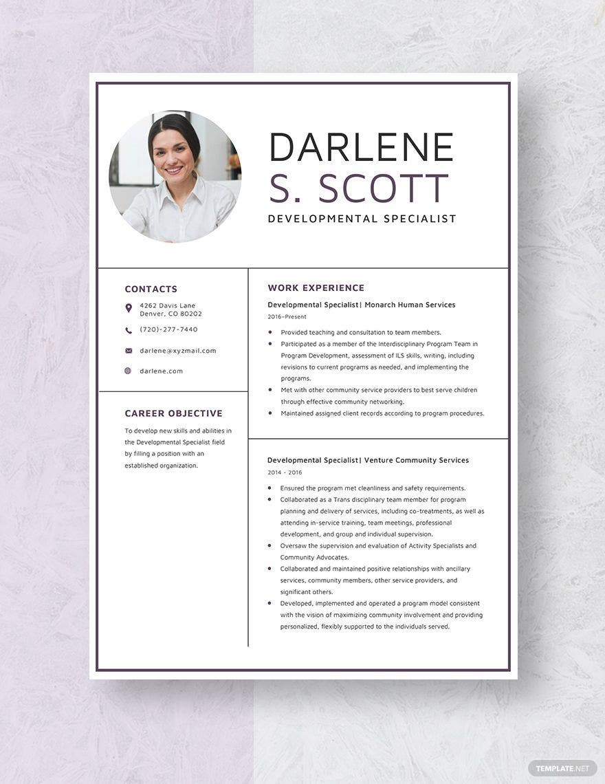 Sample Resume for Workforce Development Specialist Development Specialist Resume Templates – Design, Free, Download …