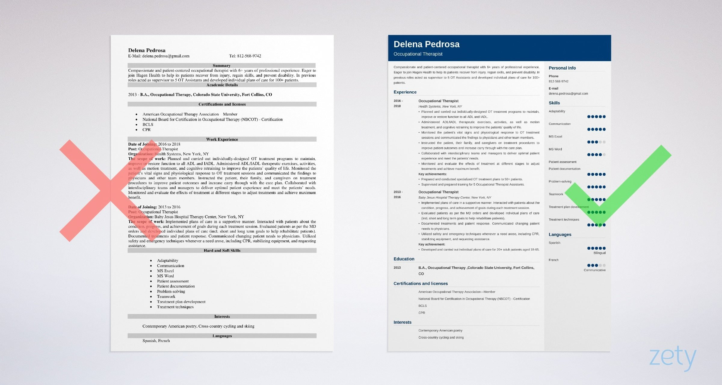 Sample Resume Of Occupational therapy assistant Occupational therapy Resume Examples & Ot Skills