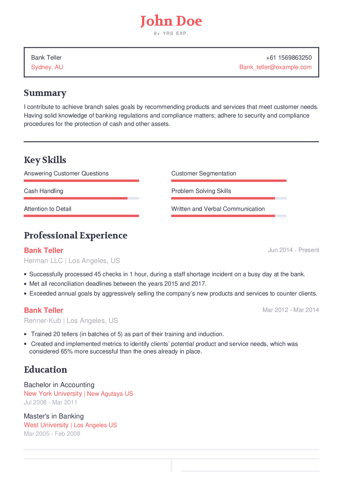 Responsabilities for A Teller Resume Sample Bank Teller Resume Example with Content Sample Craftmycv Responsabilities for A Teller Resume Sample Bank Teller Resume Example with Content Sample Craftmycv