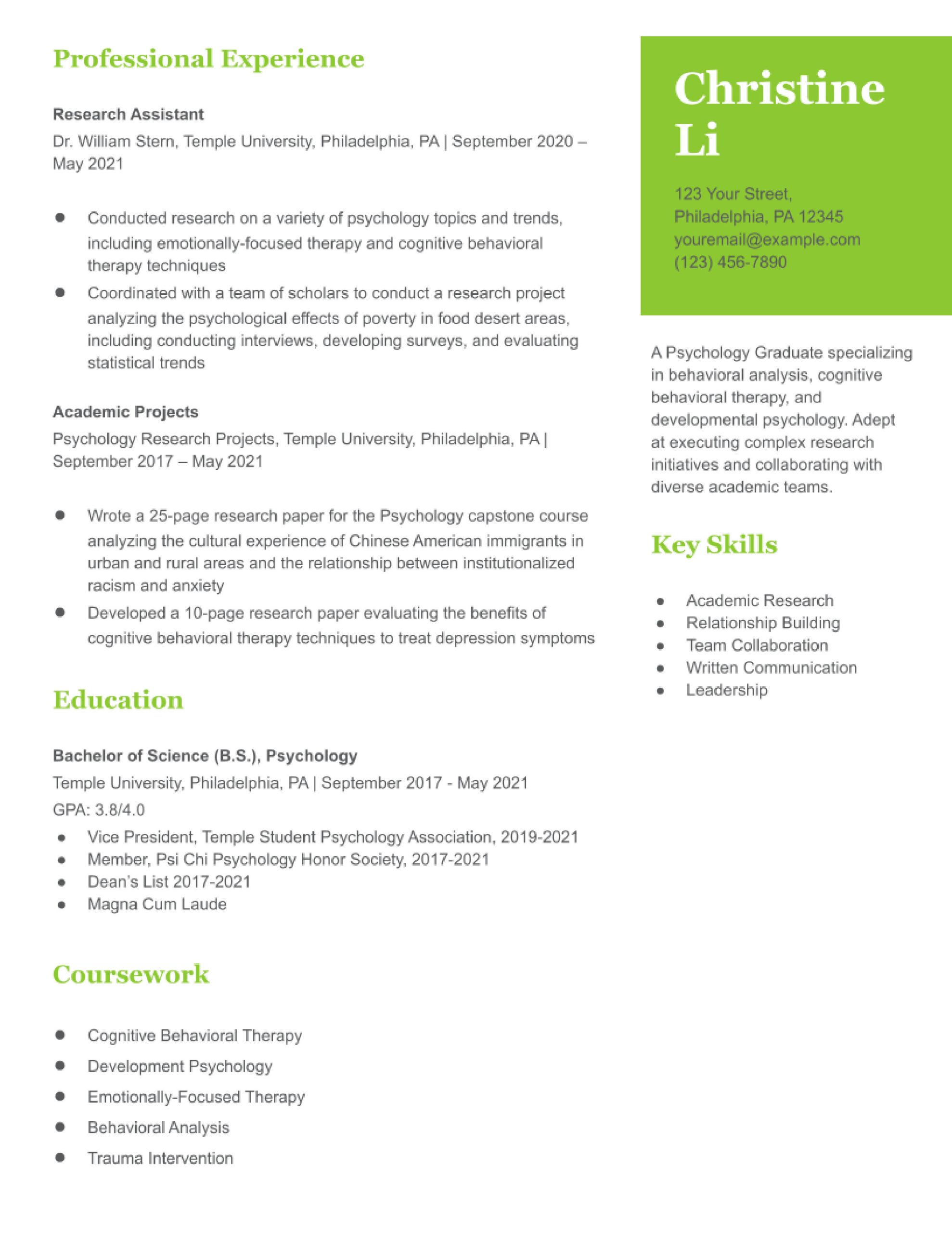 Resume Sample Of Applicants to Phd Program Statistics Graduate School Resume Examples In 2022 – Resumebuilder.com