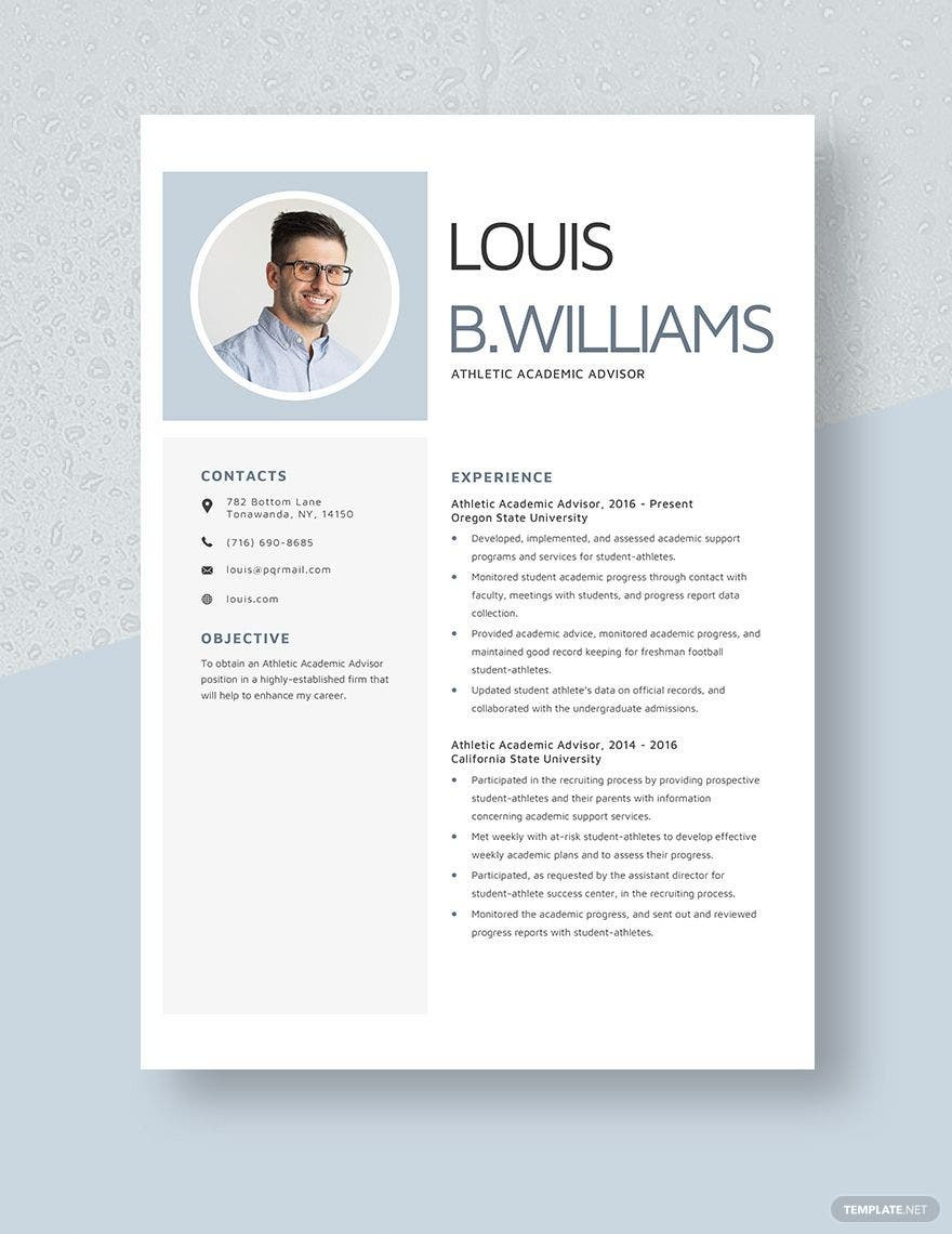 Sample athletic Resume for College Template Sports Resume Templates – Design, Free, Download Template.net