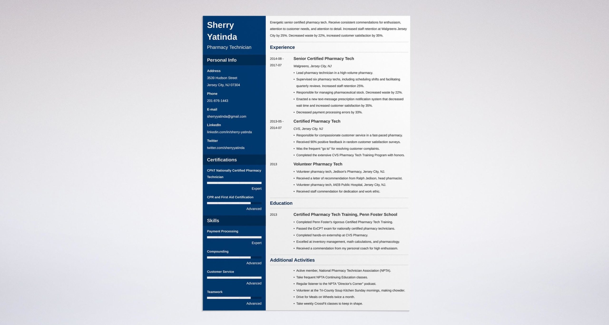 Sample Of A Pharmacy Tech Summary On Resume Pharmacy Technician Resume Samples (guide   Template)