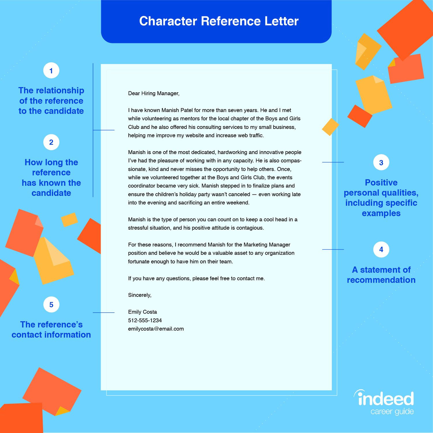 Sample Resume Job Description for soccer Referee Character Reference Letter Sample and Tips Indeed.com
