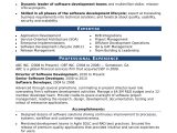 1 Year Experience Resume Sample for software Developer Sample Resume for An Experienced It Developer Monster.com