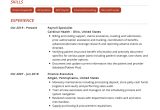 1 Year Experience with Payroll Resume Sample Payroll Specialist Resume Example 2022 Writing Tips – Resumekraft