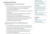1 Year Experience with Payroll Resume Sample Payroll Specialist Resume Examples & Writing Tips 2022 (free Guide)
