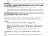1 Year Work Experience Resume Sample Entry-level Systems Administrator Resume Sample Monster.com