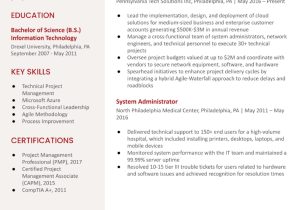 10 Plus Years Resume Sample for System Administrator System Administrator Resume Examples In 2022 – Resumebuilder.com