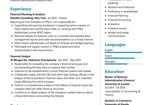 25 Year In Finance Sample Resume Financial Analyst Resume Example 2022 Writing Tips – Resumekraft