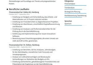 25 Year In Finance Sample Resume Finanzanalyst/in Lebenslauf Muster & Schreibtipps 2022 (kostenloser