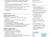 6 Months Experience Resume Sample In software Testing software Testing Resume Sample 2021 Writing Guide & Tips …