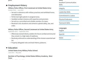 6 Sample Military to Civilian Resume Military Resume Examples & Writing Tips 2022 (free Guide) Â· Resume.io