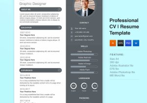 Adobe Illustrator Resume Template Free Download Best Free Download Of Resume Templates for Professional – Picastock