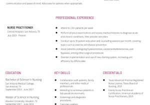 Advanced Practice Nurse Sample Nurse Practitioner Resume Examples Nurse Practitioner Resume Examples In 2022 – Resumebuilder.com