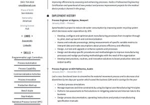 Advanced Process Control Engineer Resume Sample 17 Process Engineer Resume Examples & Guide 2022