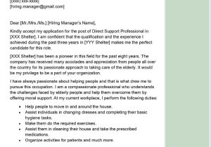 Aged Care Resume Cover Letter Sample Direct Support Professional Cover Letter Examples – Qwikresume