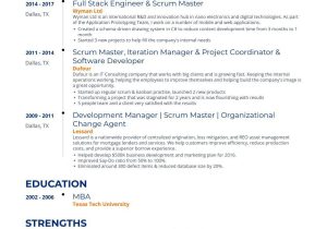 Agile Methodology Listed On Resume Sample Agile Scrum Master Resume Examples & Guide for 2022 (layout …