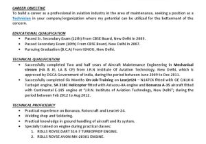 Air force Aircraft Maintenance Resume Sample Best Resume Cv format for Ame Pdf Delhi New Delhi