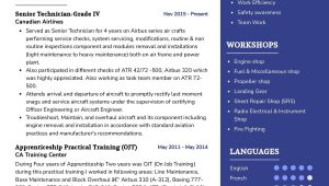Air force Aircraft Mechanic Resume Sample Aircraft Technician Resume Example 2022 Writing Tips – Resumekraft