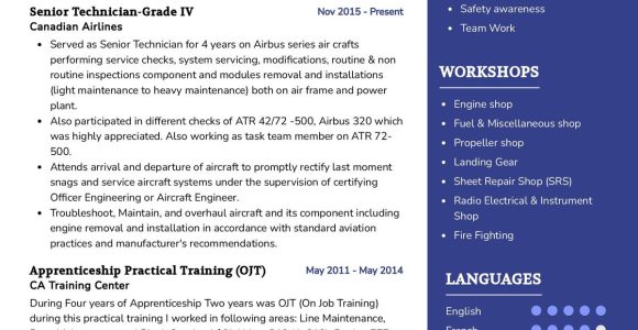Air force Aircraft Mechanic Resume Sample Aircraft Technician Resume Example 2022 Writing Tips – Resumekraft