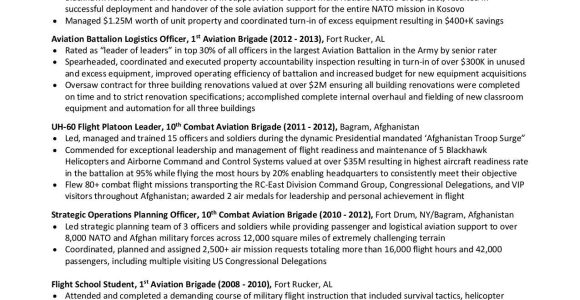 Air force Crew Chief Resume Sample Military to Civilian Resume Guide â Post Military Career Options