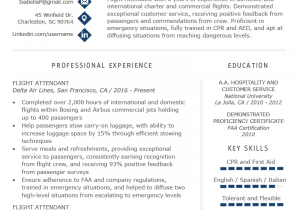 Airline Flight attendant Jobs Sample Resume Flight attendant Resume Sample & Writing Guide