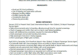 Airport Customer Service Agent Resume Sample Airport Passenger Service Agent Resume Templates Airport Customer Service Agent Resume Sample Airport Passenger Service Agent Resume Templates