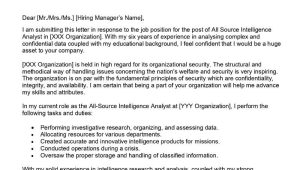 All source Intelligence Analyst Sample Resume All source Intelligence Analyst Cover Letter Examples – Qwikresume