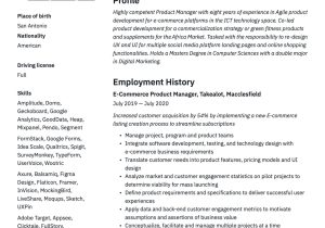 Amazon Market Place Seller Resume Samples Amazon Product Manager Resume & Guide 17 Examples 2022